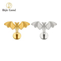 Right Grand ASTM F136 Titanium Bat Earrings Piercing Gothic Vampire Animal Stud Tragus Helix Cartilage Earring
