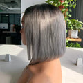 Bob Wigs Brazilian Human Hair Lace FrontBrazilian Short Bob Wig With BangsRaw Peruvian Bob Wig