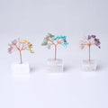 Hot Sale Gemstone Tree Christmas Tree Natural Selenite Base Tree for Wedding Souvenir