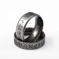 Viking Odin Valknut Ring Vintage Nordic Mythology Stainless Steel Protection Amulet Jewelry Viking Rings