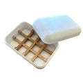 NO PLASTIC Natural Bamboo Cute Soap Dish Holder with Lid Travel Shower Soap bar Tray Box