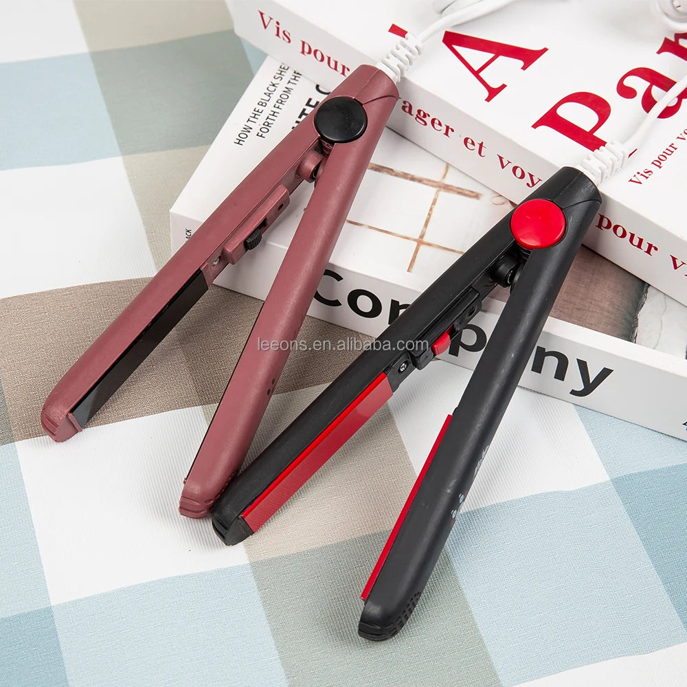 Cheap 2 in 1 Crimper Hair Electric Straightener Mini Flat Iron Hair Straightener Curler for DIY Hairstyle
