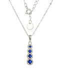 QX Custom Minimalist 925 Sterling Silver Round Pendant Fine Jewelry Zircon Women Necklaces
