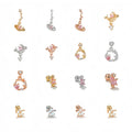High-quality Korean Zircon Flower Ear Stud Jewelry Wholesale Women Piercing Earrings Gold Plated Starry Sky Brass 18Kgold Trendy