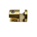 WAL-Metal Modern Brass Glass Clamp Chrome/Polished Finish 5 Year Warranty Bathroom Shower Tension Mount 1-Tier Customized