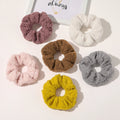 Autumn and Winter New Lamb Wool Teddy Hair Scrunchies Fabric Material Teddy Fabric Hair Accessories