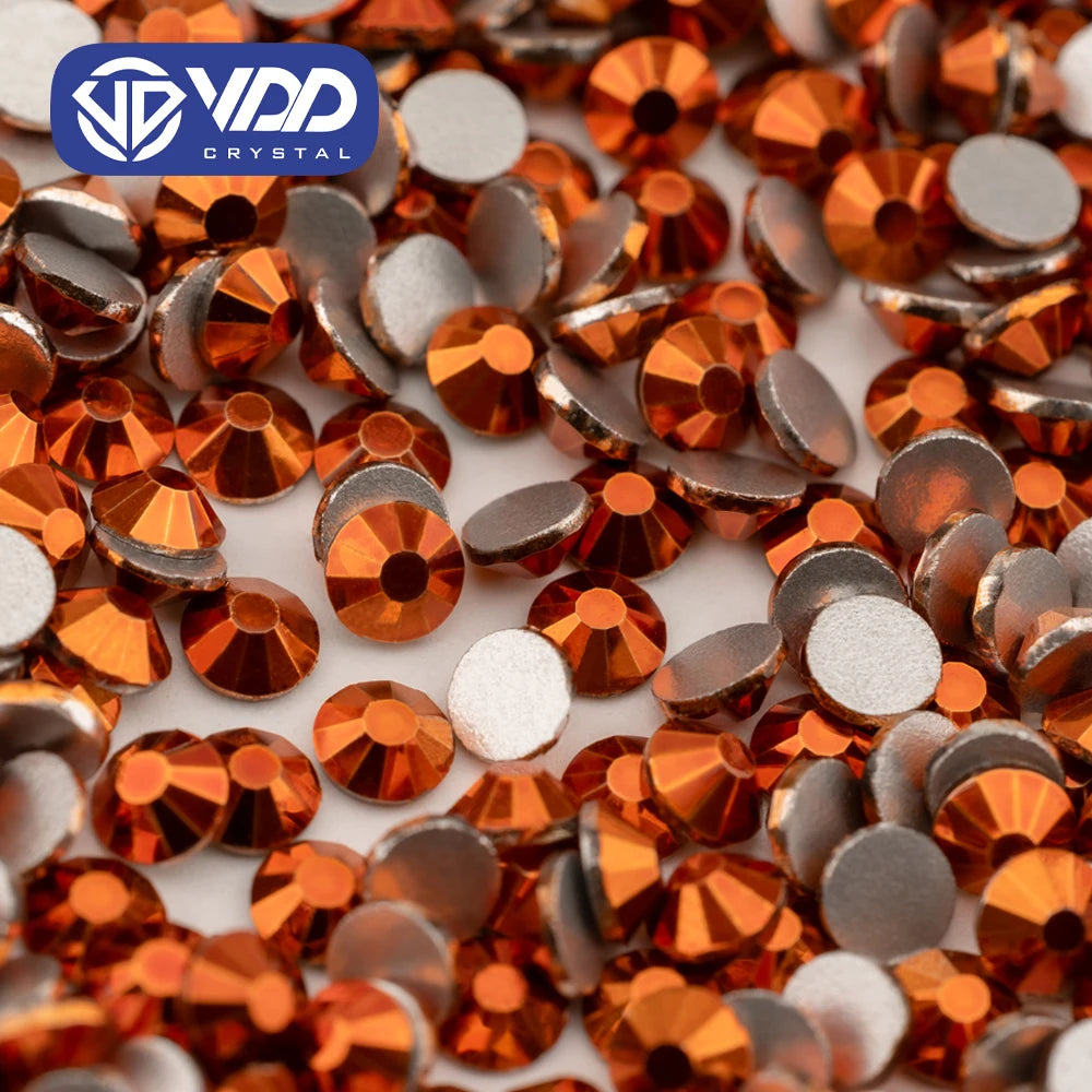 VDD 179 Metallic Autumn SS4-SS30 Glass Rhinestones Crystal Flatback Glitter Strass Stones For DIY Crafts Nail Art Decorations