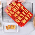 Colorful DIY Silicone Cake Candy Cookie Chocolate Mould Ice Cube Tray Baking Tools Letters Resin Mold