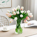 M853 Factory Wholesale Cheap Lifelike PU Real Touch Artificial Flowers Faux Mini Tulip Flower for Home Hotel Wedding Decor