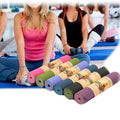Gym Eco-Friendly Double Color Exercise Non-Slip TPE Foam Yoga Mat