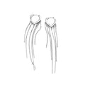 Fashion New Hot Sell Trendy 925 Sterling Silver Retro Heart Earrings for Women Real Silver Initial Earrings