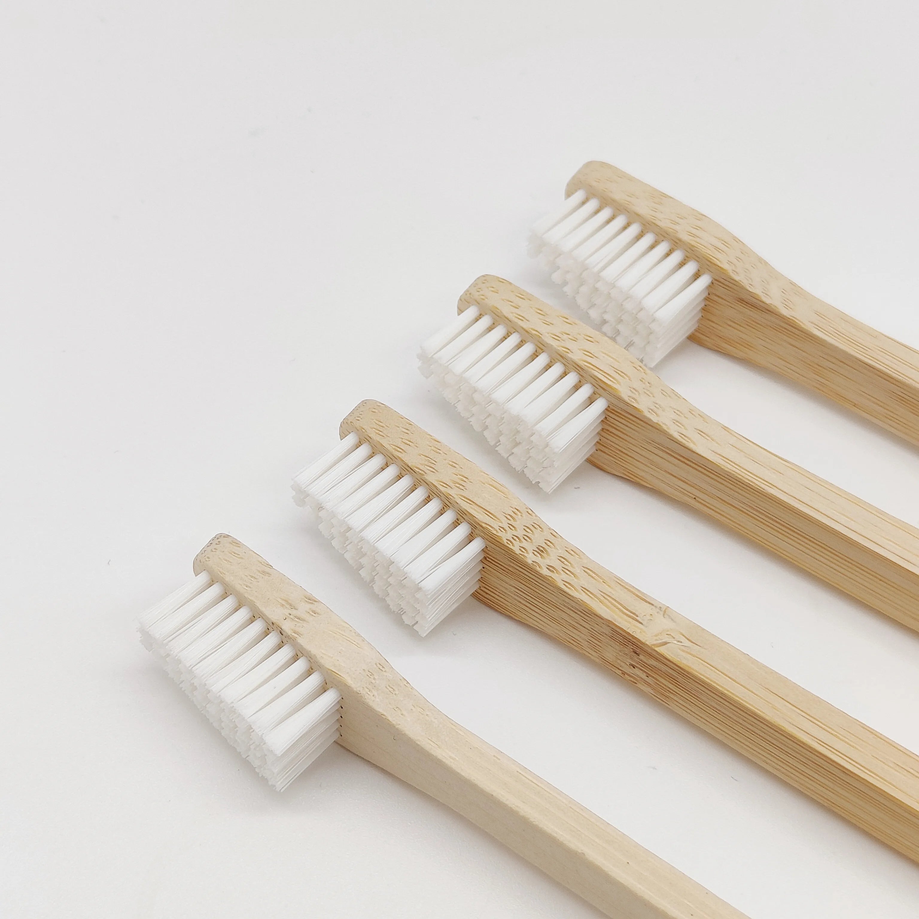 Factory Sell Bamboo Pet Toothbrush Double Sided Dog Teeth Cleaning Brush Puppy Dental Brush for Small and Large Breed Pets