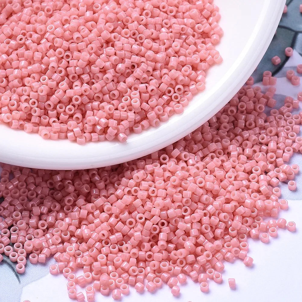 10g Pack 11/0 1.6mm Japanese Miyuki Antique Seed Beads 21-color Opaque Series Small Rice-shaped Beads