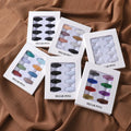 8pcs/Box Multi Color Oval Shape Plastic Clip Woman Muslim Hijab Scarf Safety Brooch Pins Accessories