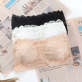 New Women Strapless Bra Lace Comfortable Breathable Sexy No Steel Ring Beautiful Back Bra
