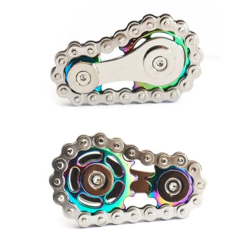 Metal Hand Spinner Chain Gear Metal Spinner Adult  Toys Focus  Tool Office Stress Relief Toys