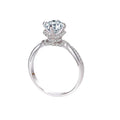Wish Jewelry Factory Wholesale Iced Out Ring Moissanite Diamond Engagement Sterling Silver 925 Moissanite Ring