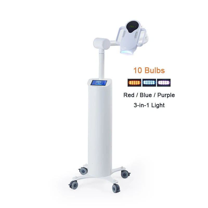 LK-E13C Blue/Red/Purple 10 LED Bulbs Touch Screen Mobile Teeth Whitening Unit Machine