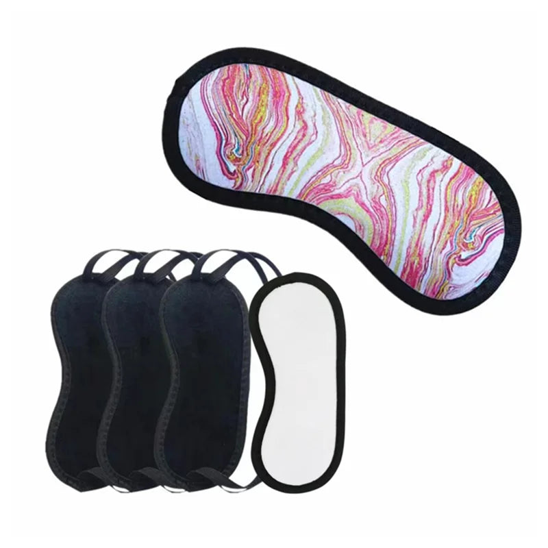 New Product Sublimation Blank Adjustable Sleep Mask DIY Outdoor Travel Eye Mask Office Nap Custom Sleeping Eye Mask Game