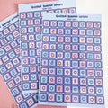 Custom Print Transparent Pvc Cute Holographic Foil Silver Gold Vinyl Korean Letter Sticker Sheets