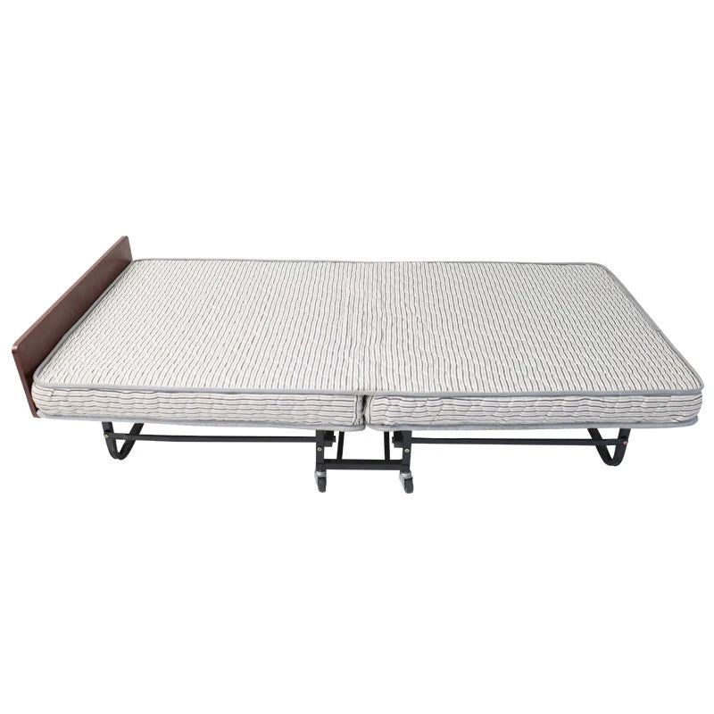 Convenient Metal Structure Rollaway Bed with Mattress Contemporary Design for Hotels and Apartments