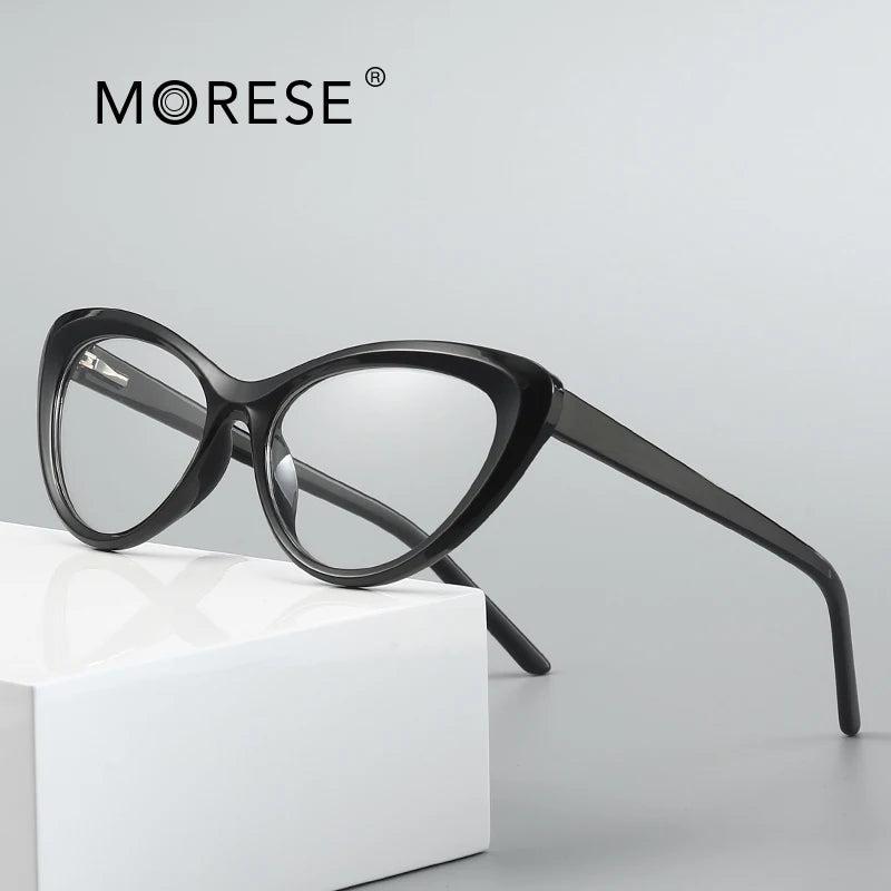 Model 2020 Latest Fashion Blue Light Blocking Computer Cat Eye Clear Glasses Spectacles Eyeglasses Frames for Girls