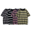 Wholesale Popular Across Strip Men's T-shirts Naval Style Plus Size T-shirts High Quality 100% Cotton Cheap Striped t Shirt