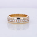 10K Lab Grown Diamonds Men Ring DEF VS HPHT CVD Man Made Diamonds 6MM Wedding Band for Party Wedding