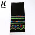 Henry Design Black Green Floral Custom Cheap Printed Fabric 100% Polyester Fabrics for Garment Island Skirts Tops