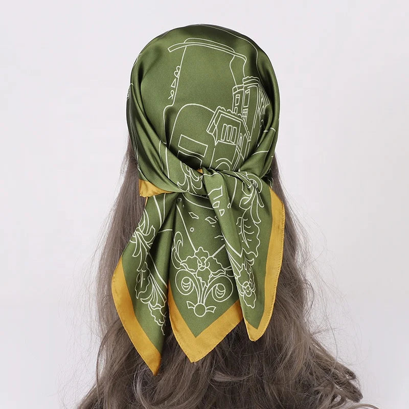 Zifeng OEM Hijab En Mousseline De Soie New Fashion Wholesale Satin Women's Scarf Silk Hijab