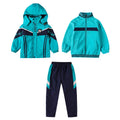 Autumn and Winter Elementary and Middle School Students School Uniform Windproof Three-in-one Thickened Jacket Suit