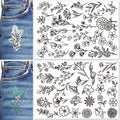 Water-soluble Hand Sewing Stabilizer Used for Embroidery Fabric Washing Stabilizer Floral Pattern Embroidery Stabilizer