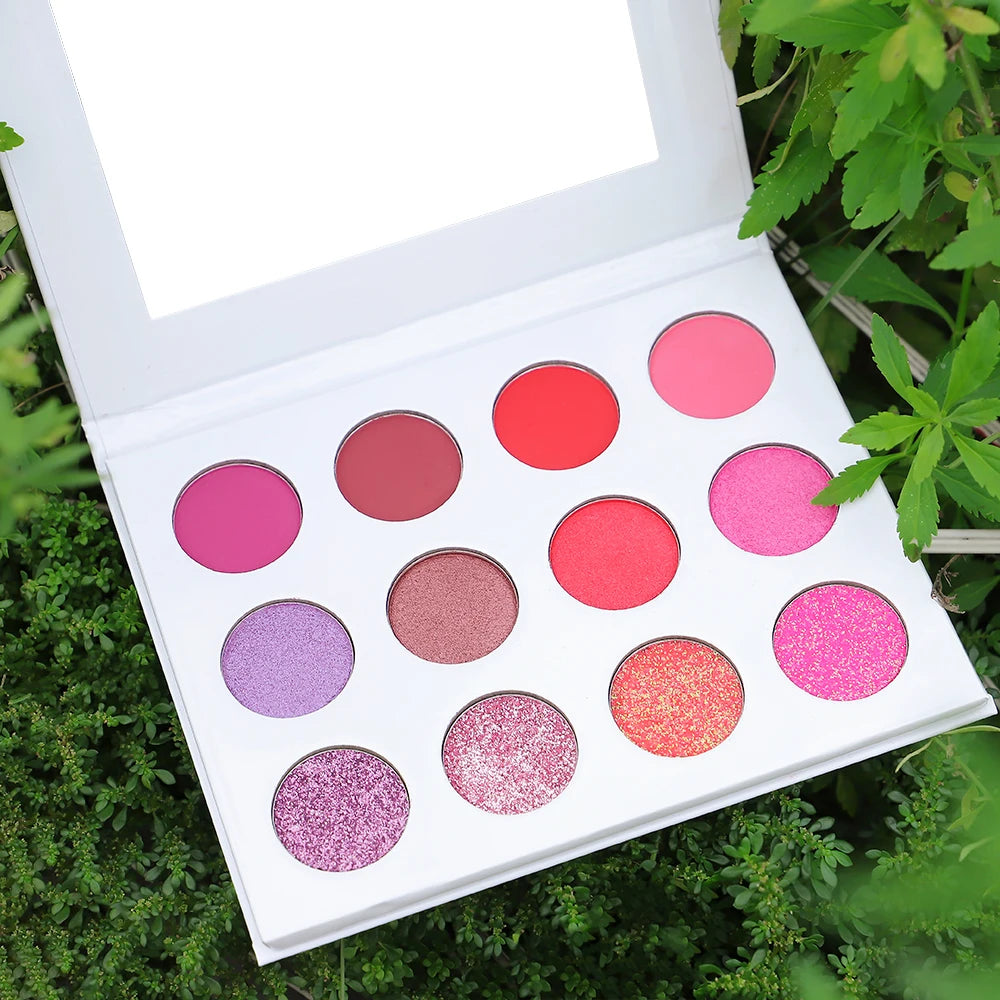 Super Sparkly Finish Custom Private Label Pigmented Matte Eye Shadow Makeup Shimmer Glitter Eyeshadow Palette MegaBDM