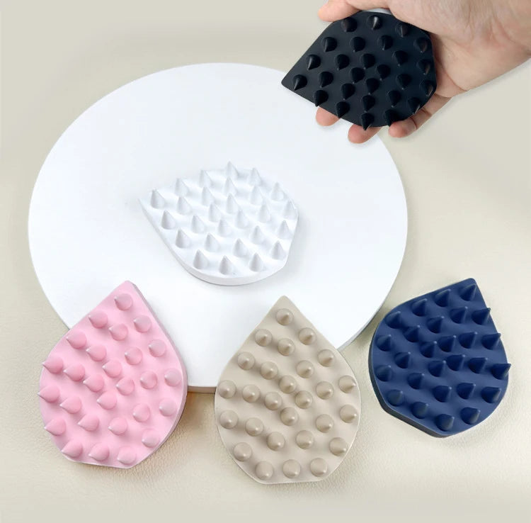Soft Pure Silicone Hair Scalp Massager Shampoo Brush Upgraded Hair Scalp Scrubber for Wet Dry Hair Scalp Brush