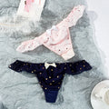 Japanese Underwear T-back Women's Thong love Bow Sweet Cute Underwear Sexy Girl Thong