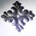 120x120mm Wrought Iron Components Ornamental Flowers and Leaves for Porch Handrail Parts