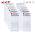 12PCS Expense Budget Sheets for A6 PU Leather Binder Cover Together with 8PCS A6 Binder Pockets