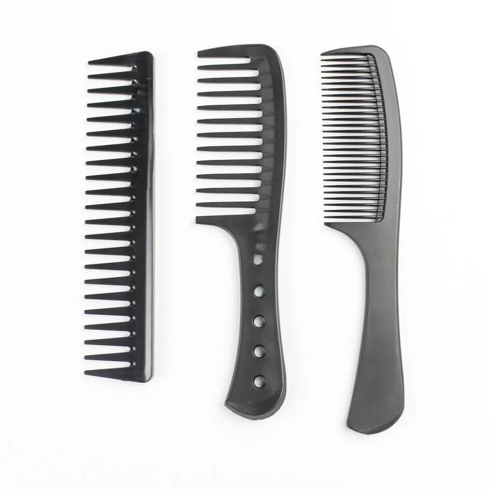 Factory Direct Salon Tools Long-lasting Waterproof Customizable Color logo Black Tonic Oil Thickened Portable Men Set Hair Comb