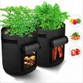 Large 3-Pack Planter 7 Gallon Felt Potato Grow Bag with Flap Access and Handles