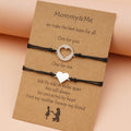 Stainless Steel Mother Daughter Bracelet Back to School Jewelry Mother's Day Gifts Mom Heart Butterfly Charm Couple Bracelets
