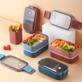 2 Layers Dome for Kids Mens Luxury Tin With Mat With Lock With Chopsticks Metal Lunch Box Bento