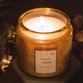 Popular Private Label Natural Luxury Aromatherapy Gemstone Infused Chakra Nature Soy Wax Scented Candle Floating Candles