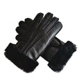 Sample Support Factory Fashion Glove Winter comfort Warmth Classic Outdoor Thermal Lambskin Cycling Gloves Leather Gloves Men