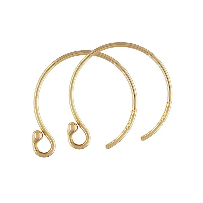 14k Gold Filled Findings Earring Hook for Diy Jewelry Making 900523
