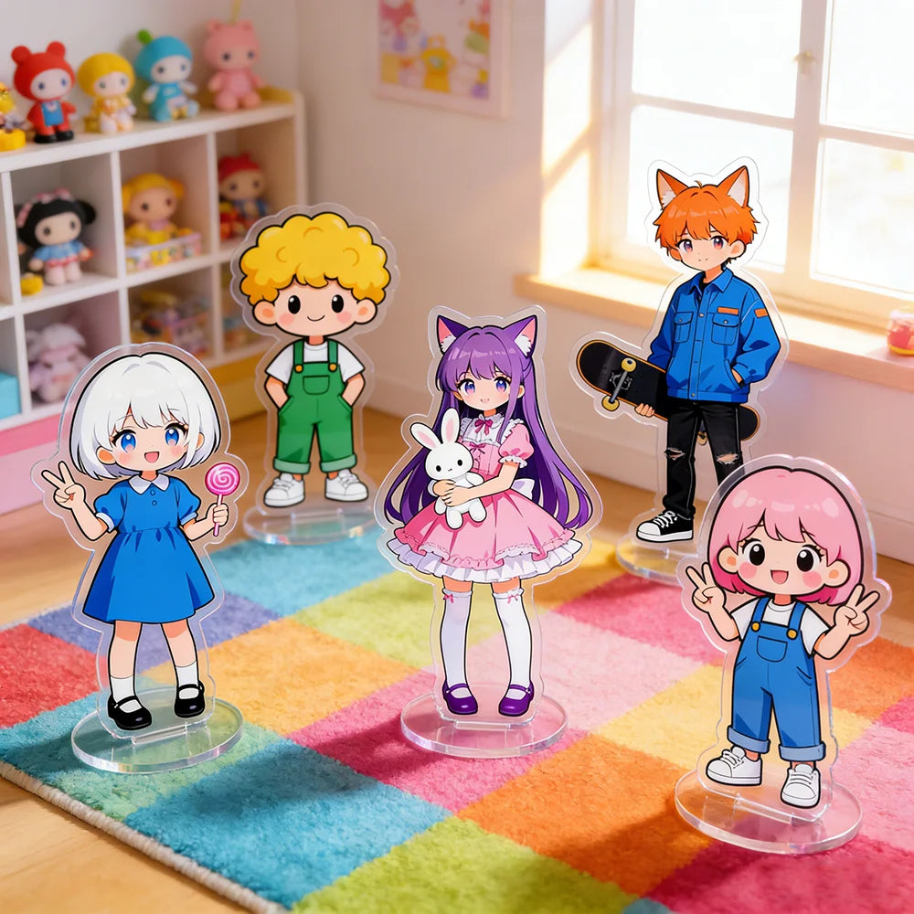 Factory Direct Custom Cartoon Acrylic Standee Anime Figure with Base OEM/ODM Accepted