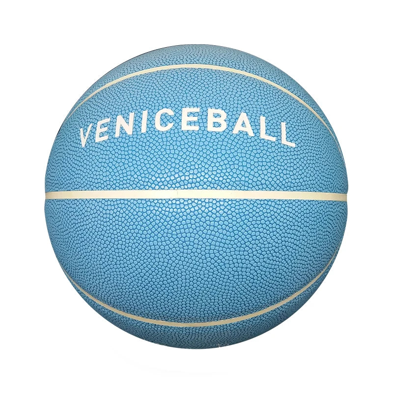 Customized Hygroscopic Leather Multiple Venice Ball High Unique Mix Color Outdoor/Indoor Durable Butyl Bladder 620g Basketball