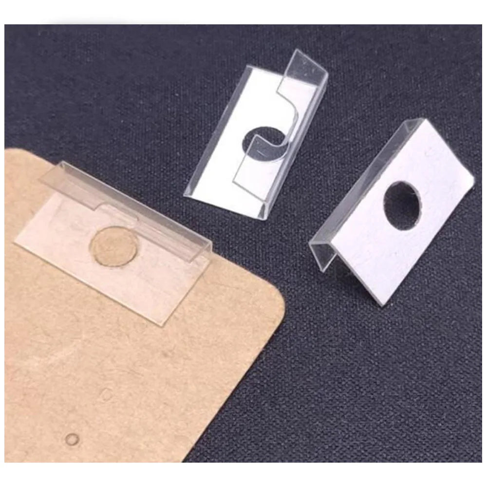 Wholesale Plastic Pvc clear Sticker Holder Hooks to Have Jewelry Display Paper Cards on for Stores Boutiques Shops