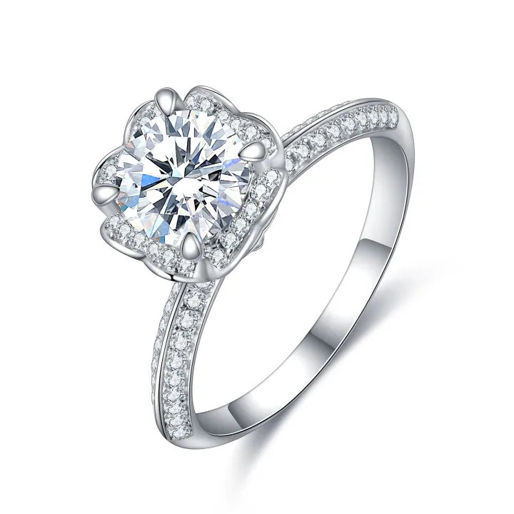 Anster Manufacturer Direct Sale S925 Custom Moissanite Ring for GRA