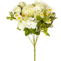 Artificial Silk Flowers Daisy Rose Floral Bouquet for Home Centerpieces Table Wedding Spring Silk Floral Arrangements Decoration