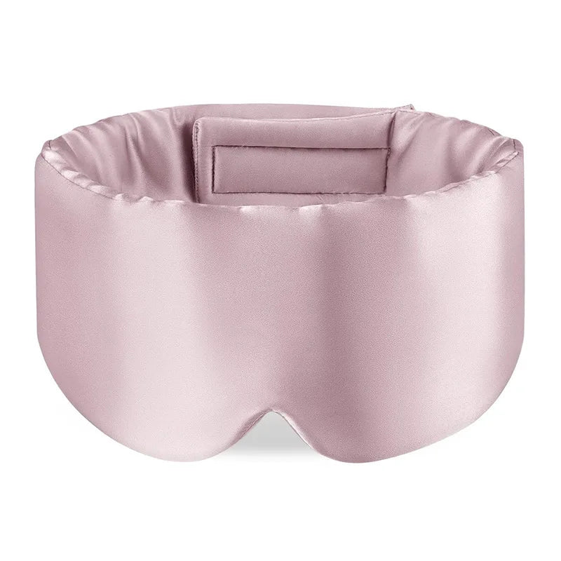 100% Natural Silk Eye Mask Soft Pressureless Cooling Blackout Eye Covers for Sleeping Moisturizing Feature for Women and Men